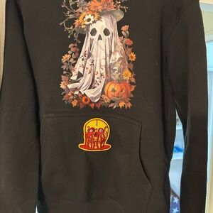 Black Halloween Kids Hoodie